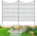 10‑panel no‑dig metal garden fence 32"h x 23.6'l, main product view