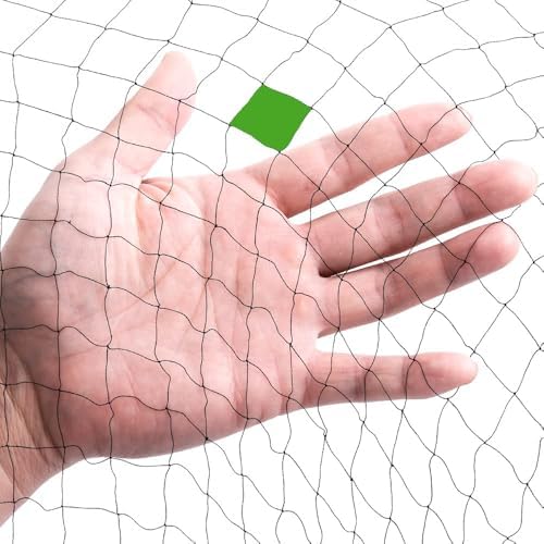 mist net deep pockets nylon 110/2d 15mm mesh showing dimensions