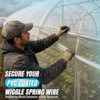 500 pieces pvc coated wiggle spring wire for, close-up detail