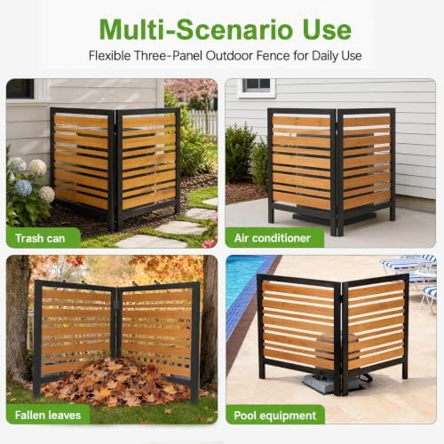 2 panel air conditioner fence, 38" w x on a desk or shelf