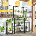 simple trending plant stand indoor outdoor, metal 3 shown in use
