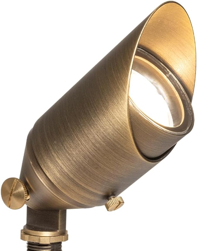 VOLT 20-Pack 12V Top Dog Bronze Outdoor Spotlight & 5W 3000K MR16 LED Bulb | Solid Cast Brass Construction, 400 Lumens of Modern White Light, Ideal for Yard, Lawn, Garden, Trees & House