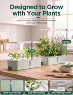letpot lph-air hydroponics growing system kits, app &, side view