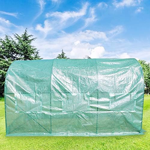 12x7x7 ft large greenhouse hot house, green house showing dimensions