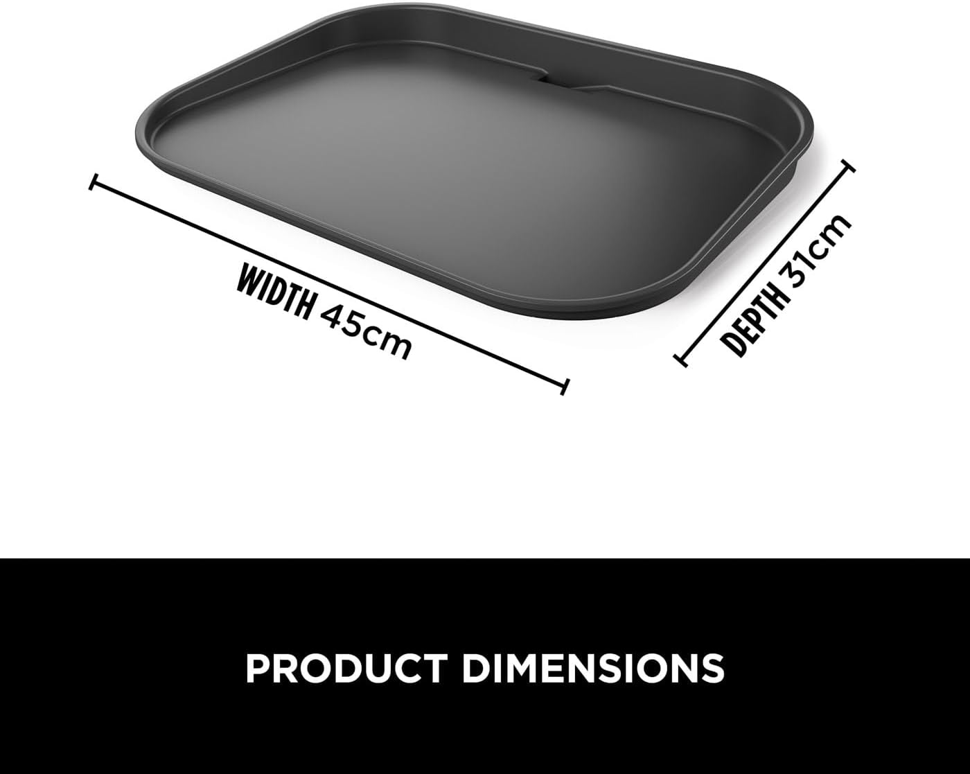 Ninja Woodfire XL Flat Plate, Non-Stick Flat Top BBQ Griddle Plate | Official Accessory, Compatible with Ninja Woodfire XL BBQ Grill OG850 / OG901, Black, XSKOGXLFPLTEU