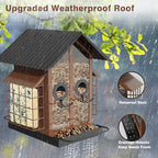 flowafoli bird feeders for outdoors, metal bird feeder, package contents