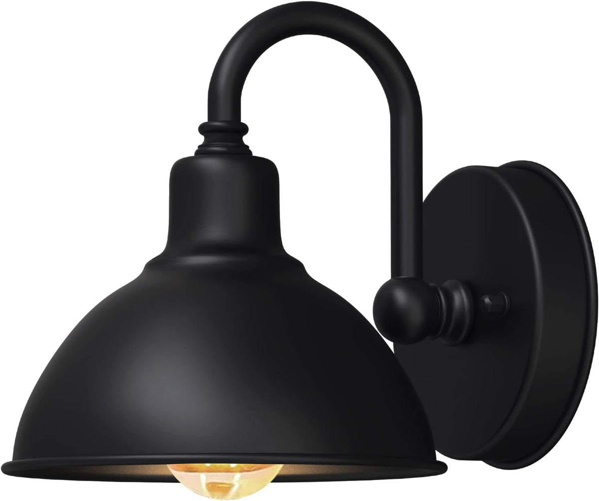 barn light gooseneck light, small farmhouse outdoor lighting, main product view