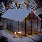 10x24 ft polycarbonate greenhouse large heavy duty aluminum, package contents