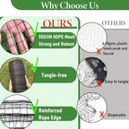 100ft deer fence netting, heavy duty deer netting showing dimensions