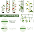 halatool 4 pack tomato cages for garden, up, close-up detail