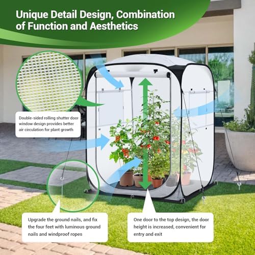 ohuhu pop up house - fast set-up small, close-up detail