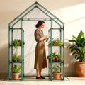 sunyrisy 4 tier dual indoor/outdoor greenhouse with grow, main product view