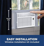 ge 5,000 btu digital window air conditioner for shown in use