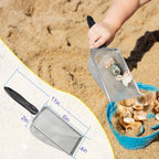 beach sand sifter, 2 beach sifting sand telescoping, side view