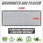 colourtree customized size fence screen privacy screen grey, side view