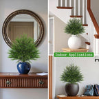 yangrass 2 pack 23" artificial cedar topiary ball, package contents