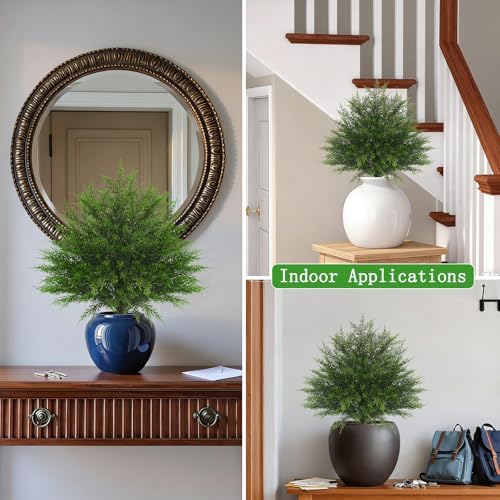yangrass 2 pack 23" artificial cedar topiary ball, package contents