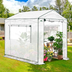 eagle peak 8x6 pop up walk in greenhouse showing dimensions