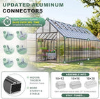 32x10x10 ft extra large greenhouse for outdoors, heavy, package contents
