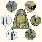 gardzen 2 pack 27"x27"x31" pop up grow tent, front angle view