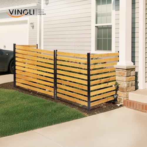 vingli 54" x 39" wooden privacy fence for on a desk or shelf