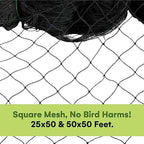 nylon mesh anti bird netting [50 x 50], side view