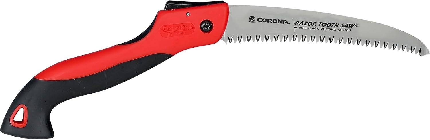 Corona RS 7245 Razor Tooth Folding Saw, 7-Inch Curved Blade, Steel