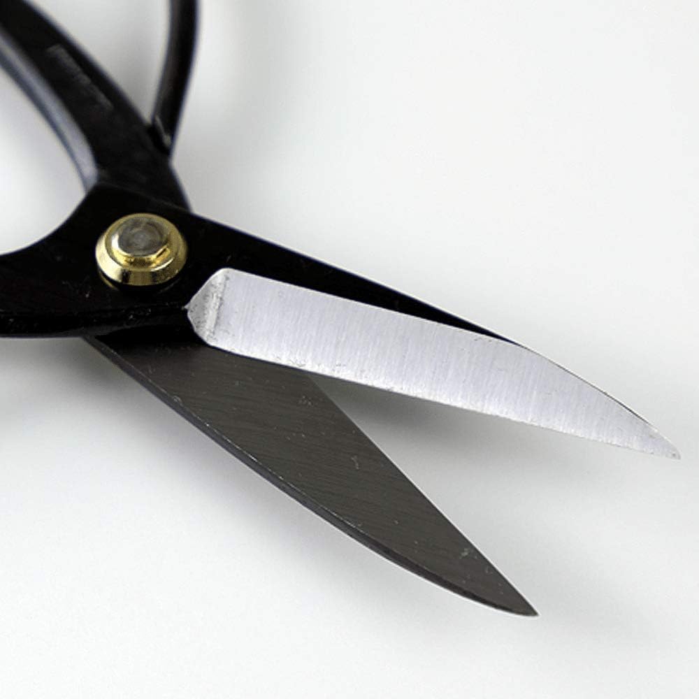 wazakura 4pcs bonsai tool kit, traditional scissors and, close-up detail