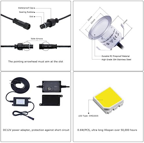 led deck lights kit 12v low voltage waterproof shown in use