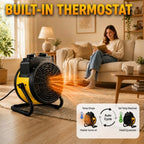 outdoor heaters for patio, 1500w portable garage heater, close-up detail