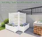no-dig air conditioner fence 36" w x 45" shown in use