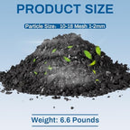 timgle 6.6 lbs activated charcoal bulk coconut granular shown in use