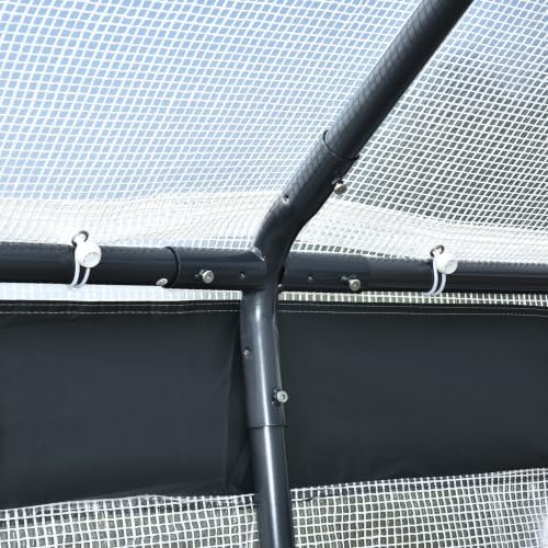outsunny 10' x 7' x 7' greenhouse walk-in, view 9