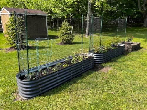 junflying deer fence netting 4x100 ft, heavy duty, front angle view