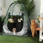 gardzen 2 pack 27"x27"x31" pop up grow tent, close-up detail