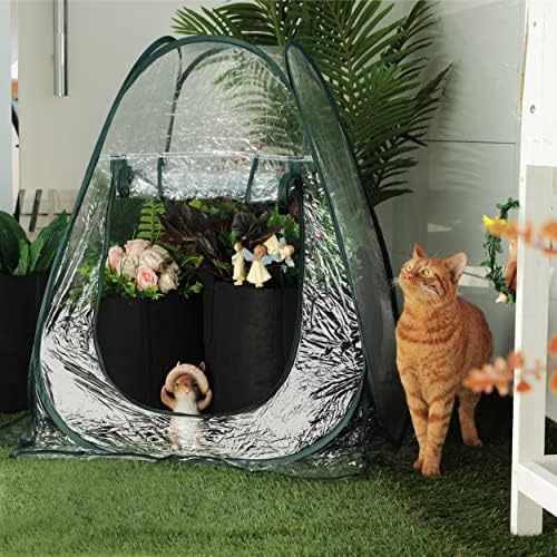 gardzen 2 pack 27"x27"x31" pop up grow tent, close-up detail