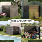 50"w x 48"h air conditioner fence, 2 panels on a desk or shelf