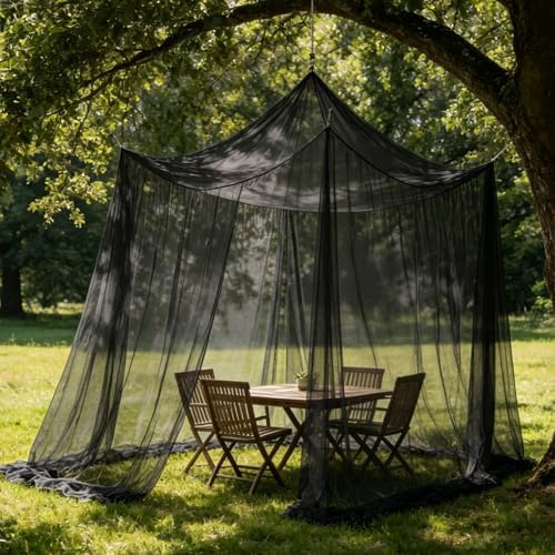 10'x10'x8.2' outdoor camping&patio mosquito netting,large mosquito netting with, close-up detail