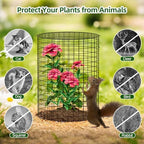 specilite 10 pack plant protector from animals, 12"x14" showing dimensions