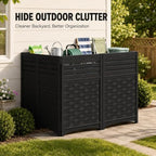 addok outdoor privacy screen, 45" h x 22", front angle view