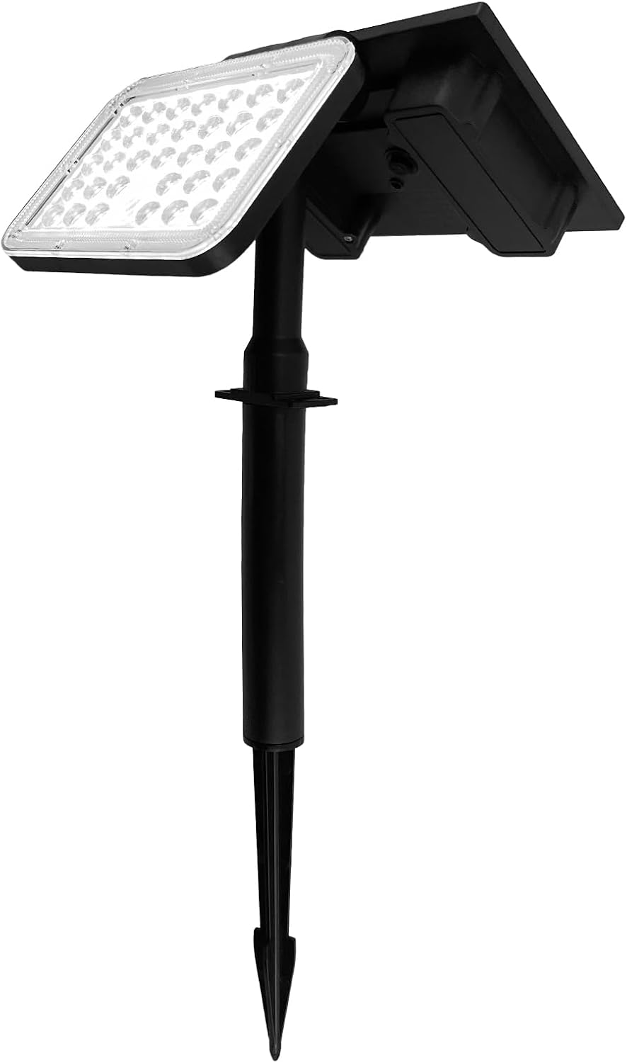 JINXING Solar Motion Sensor Spotlight for Outdoor Pathways, 33 LED 6500K Solar Landscape Light with Dusk-to-Dawn, 3 Modes, IP65 Waterproof, Wall or Ground Mount for Porch, Garden & Fence, 1 Pack