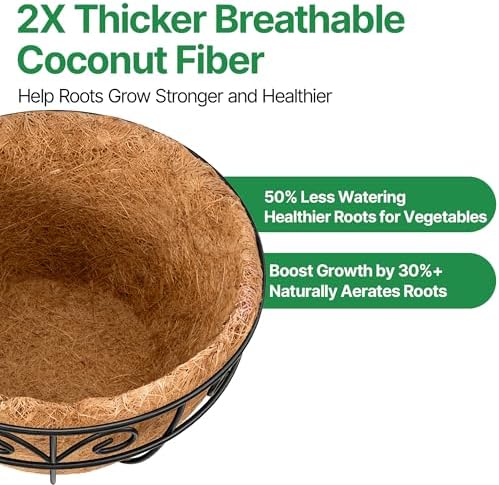 amagabeli garden & home 4 pack 14 inch, side view
