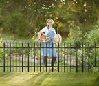 thealyn garden fence 32" h x 24" w, side view