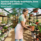 6x8 ft greenhouse - large aluminum greenhouses for shown in use