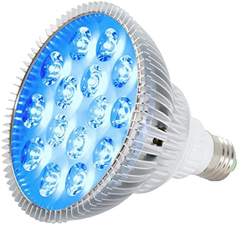ABI True 24W Blue LED PAR38 Grow Light for Aquarium and Plant Growth (450-460nm)