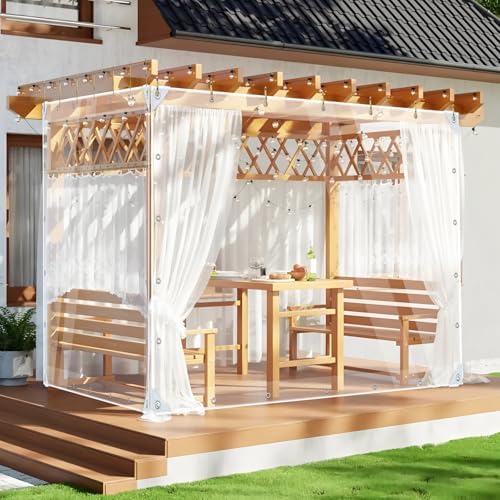 lc&qs clear tarps heavy duty pvc, transparent tarp, view 9