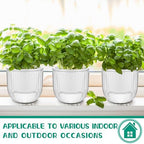 meanplan 4 pcs self watering hanging planter indoor, package contents