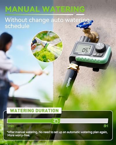 rainpoint sprinkler timer, programmable water timer for garden, close-up detail