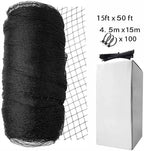 garden netting, 15ft x 50ft black bird netting, package contents