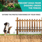 14 panels animal barrier fence, no dig fences, close-up detail